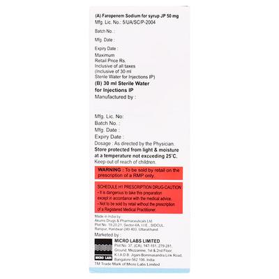 FARONAC Dry Syrup 30ml - Bacterial Infections-OBL