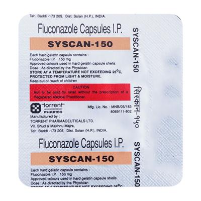 Syscan 150mg Capsule 1'S - Fungal Infections-Anf