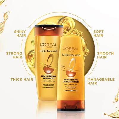 L'Oreal Paris 6 Oil Nourish Shampoo 396 Gm - Shampoos