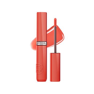 Loreal Paris Infallible Laque Resistance Lacquer-Like Shine, 16H Longwear, 614 Coral Amour 4 ml - Liquid Lipsticks