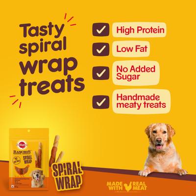 Pedigree Ranchos Spiral Wrap 60 gm - Petfood