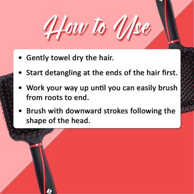 Jaquline USA PADDLE BRUSH LARGE (TREND) 100 gm - Hair Brushes