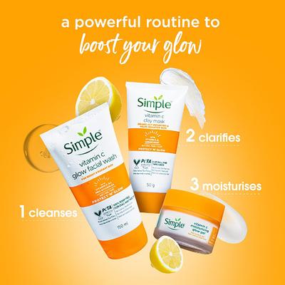 Simple Protect N Glow Vitamin C Moisturizing Glow Gel 40gm - Skin-Treatment