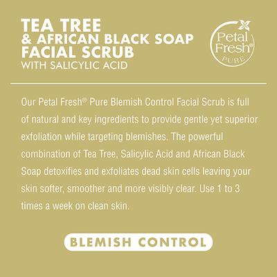 Petal Fresh Tea Tree Blemish Control Facial Scrub With Salicylic Acid 200 ml - Scrubs & Exfoliants