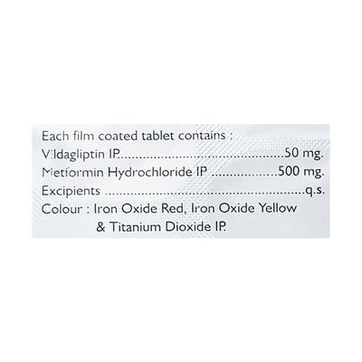 ZOVILDA M 500 Tablet 15's - Diabetes-Ant