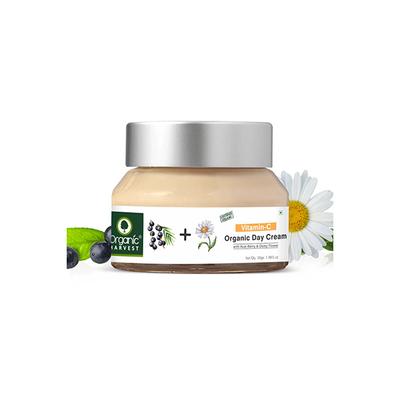 Organic Harvest Brightening Day Cream Kakadu Plum,Acai Berry & Rice Water Enriched With Vitamin C 50 gm - Day Cream