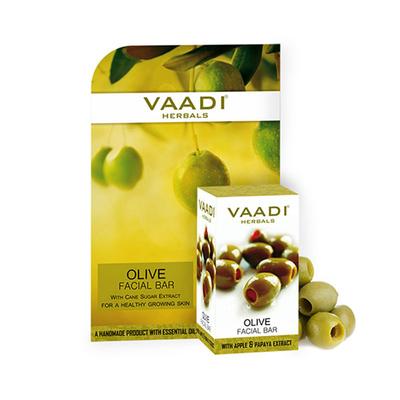 Olive Facial Bar with Cane Sugar Extract 25 gm - Soaps