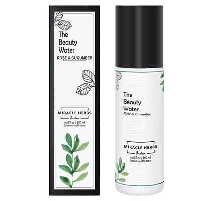 Miracleherbsindia The Beauty Water Rose & Cucumber 125 ml (N) - Toners