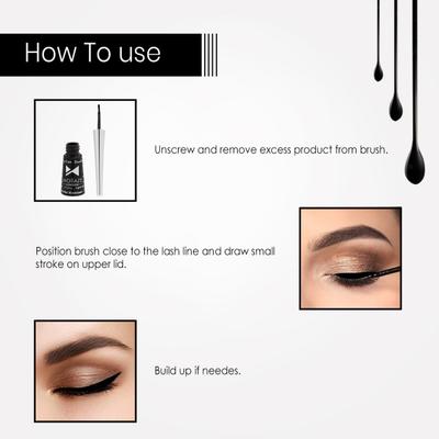 Moraze All Day Glitter Eyeliner (Combo Pack of 3 x 3.5 ml ) 1's - Eyeliners