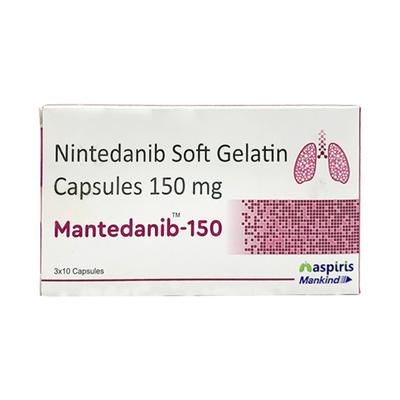 MANTEDANIB 150 Capsule 10's - Idiopathic Pulmonary Fibrosis