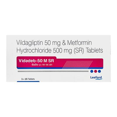 VIDADEB 50 M SR Tablet 15's - Diabetes-Ant