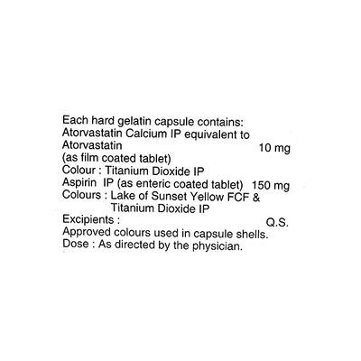 Lipicure AS 150mg Capsule 10'S - High Cholesterol-Dys