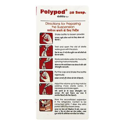 Polypod 50mg Dry Syrup 30ml - Bacterial Infections-Cep