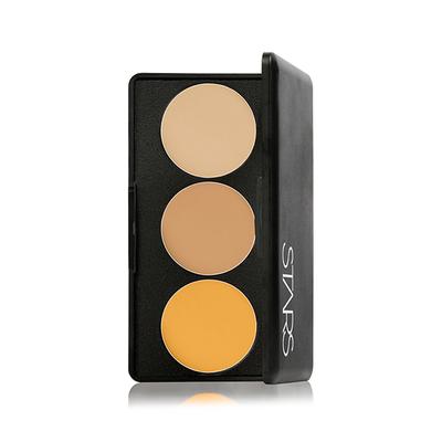 Star's Cosmetics 3 Colors Light, Medium, Yellow Corrector Face Makeup Concealer Palette for Under Eye Dark Circles, Acne & Blemishes (Cream) 15gm - Face Palettes