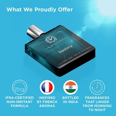 The Man Company Destiny Perfume For Men - Premium Long-Lasting Eau De Parfum 100 ml - Men Perfumes (Edt/Edp)