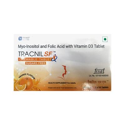 TRACNIL SF SUGAR FREE ORANGE FLAVOUR Chewable Tablet 10's - Supplements-Sup