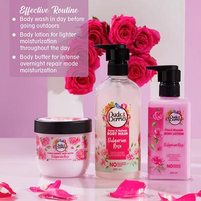 Buds & Berries Bulgarian Rose Body Butter Jar 200 ml - Body Butter
