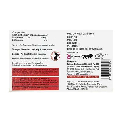 ISOTINOIN 20 Capsule 10's - Acne-Acn
