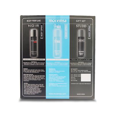 Mocemsa Deo Gift Pack - Noir And Surfer And Studd 450 ml - Men Perfumes (Edt/Edp)
