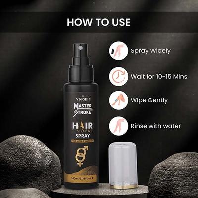 Vi-John Master Stroke Hair Removal Spray for Men and Women 100 ml - Hair Removal Cream