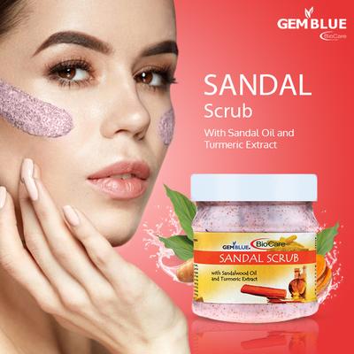 Gemblue Biocare Face Scrub - Sandal 500 ml - Face Scrubs