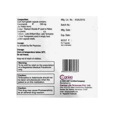 Logispor 100mg Capsule 7'S - Fungal Infections-Anf