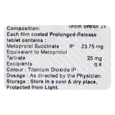 METOL XL 25 Tablet 10's - Hypertension-Bet