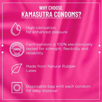 Kamasutra Ultra Dotted Condoms 20's - Plain/Flavoured Condoms
