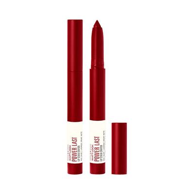 Matt Look Power Last Lip Stain Crayon Lipstick, Cherry Red 1.3 gm - Lipsticks