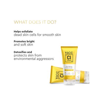 VLCC Clinic Skin Renew Body Scrub 200 gm - Scrubs & Exfoliants