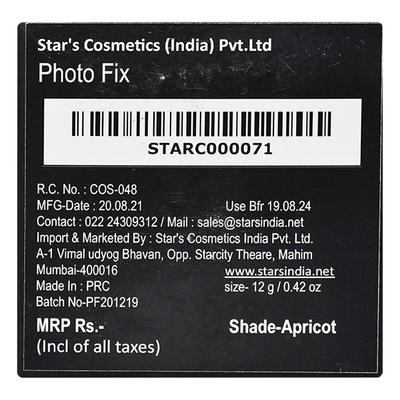 Stars Photo Fix - Apricot 12 gm - Compact Powder