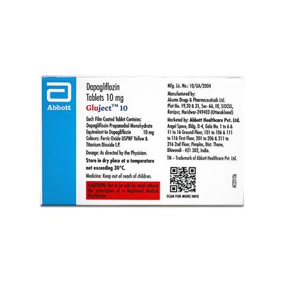 GLUJECT 10 Tablet 15's - Diabetes-Ant
