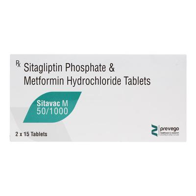 SITAVAC M 50/1000 Tablet 15's - Diabetes-Ant