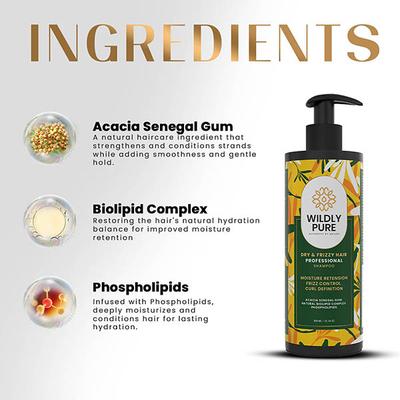 Wildly Pure Free Spirit Curly Shampoo Frizz Control 60 Percent Aloe Shea Butter Hibiscus Toxin 20 300 ml - Shampoos
