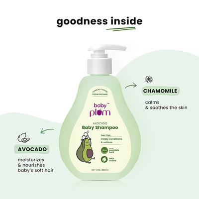 Baby Plum Avocado Baby Shampoo 200 ml - Baby Shampoo