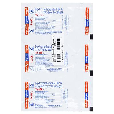 Tusq D Sugar Free Orange Flavour Cough Lozenge 6'S - Cough And Cold-Cou