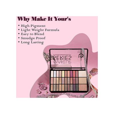 Matt Look Makeup Series Eyeshadow & Highlighter Makeup Palette Highly Pigmented Long Lasting Waterproof Blendable Smooth Colors Matte-1 49 gm - Face Palettes