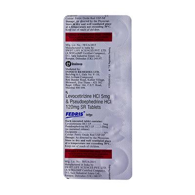 FEDRIS Tablet 10's - Allergies-Ant