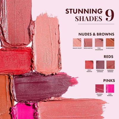 mCaffeine Shades Creamy Matte Kiss Bullet Lipstick - Moisturizing, Lightweight - Pink Champagne 3.5 gm - Lipsticks
