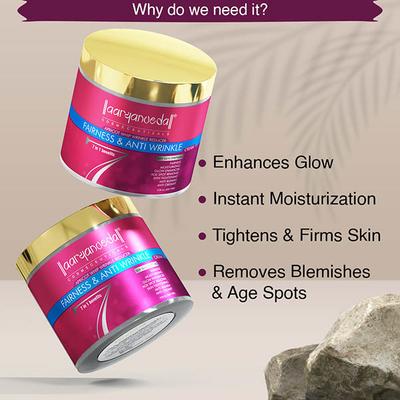 Aryanveda Fairness & Anti Wrinkle Face Cream 90 gm - Day Cream