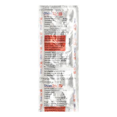 Olvan Trio 40mg Tablet 10'S - Hypertension-Cal