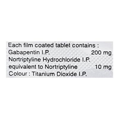 GABATOR NT 200 Tablet 15's - Neuropathic Pain-Dru