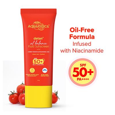 Aqualogica Detan+ Oil Balance Fluid Sunscreen 50 gm - Body Sunscreen