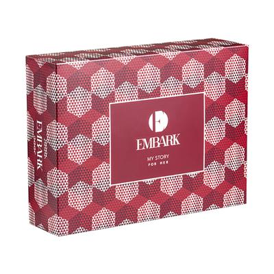 EMBARK My Story Women/Ladies Giftset (100ml EDP + 100ml Shower Gel + 100ml Body Moisturizer + 150ml Perfumed Deodorant + Women's Pouch) 450 ml - Women Perfumes (Edt/Edp)