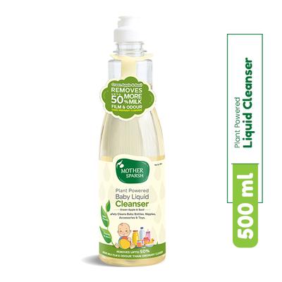 Mother Sparsh Natural Baby Liquid Cleanser Bottle 500 ml - Baby Detergents