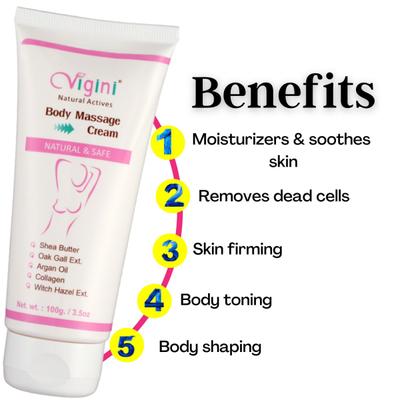 Vigini Body Massage Cream 100 ml - Lotions & Creams
