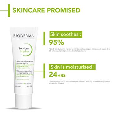Bioderma Sebium Hydra Moisturizer for Acne 40 ml - Lotions & Creams