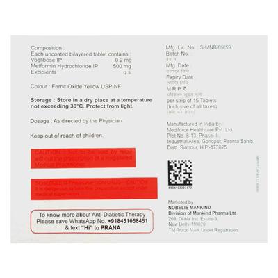 VOGLISTAR PLUS 0.2 Tablet 15's - Diabetes-Ant