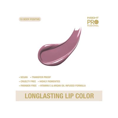 Insight Professional Longlasting Lip Color - Body Positive 6 gm - Liquid Lipsticks