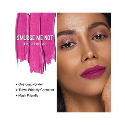 SUGAR Cosmetics Smudge Me Not Liquid Lipstick - 40 Fuchsia Fantasia (Fuschia Plum) 4.5 ml - Liquid Lipsticks